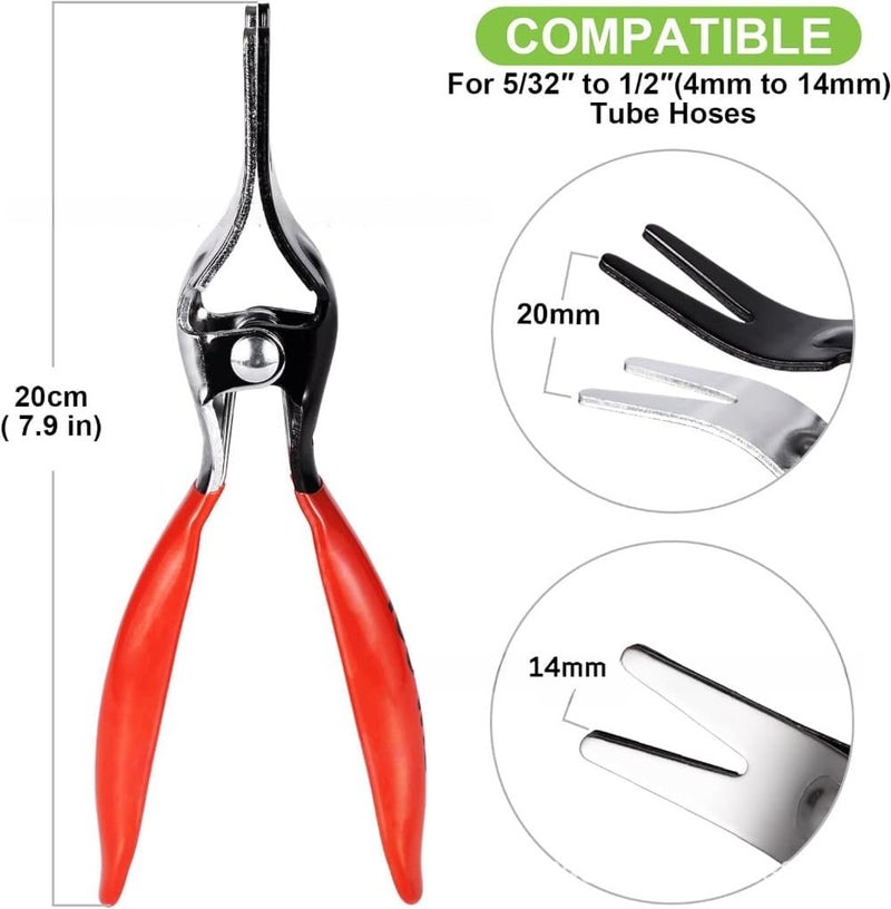 EMSTAR Automobile Hose Removal Pliers, Premium Hose Removal Tool for Fuel and Vacuum Lines, Hose Separator Pliers for Marine, Oil, Vehicle Hose Pipes - Image 2